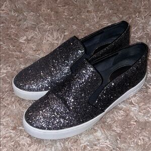 Michael kors Sparkling Black Slip-On Women's Shoes